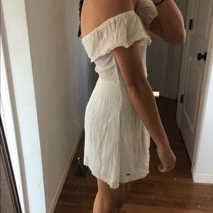 White Hollister off the shoulder dress